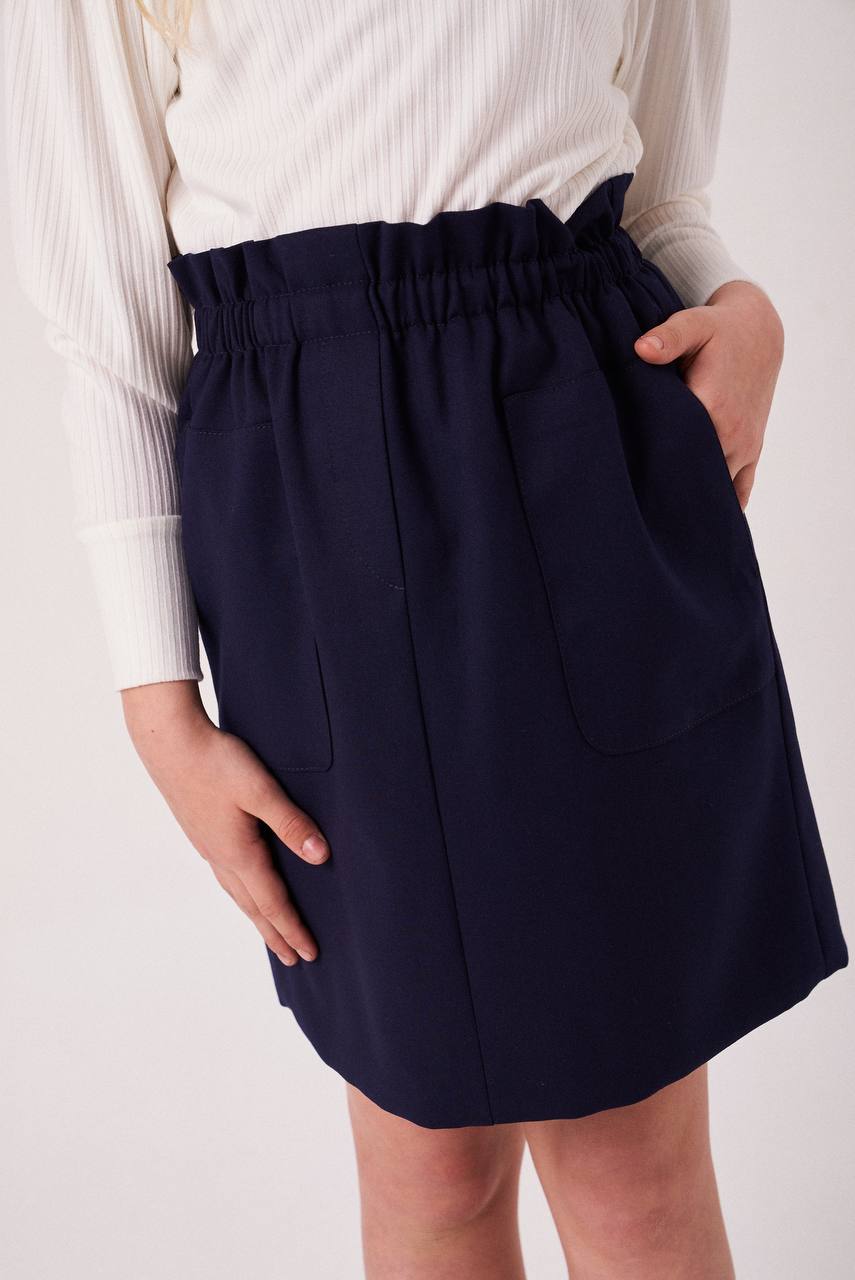 Юбка с карманами А427