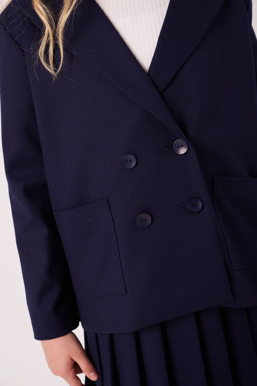 Пиджак двубортный А411