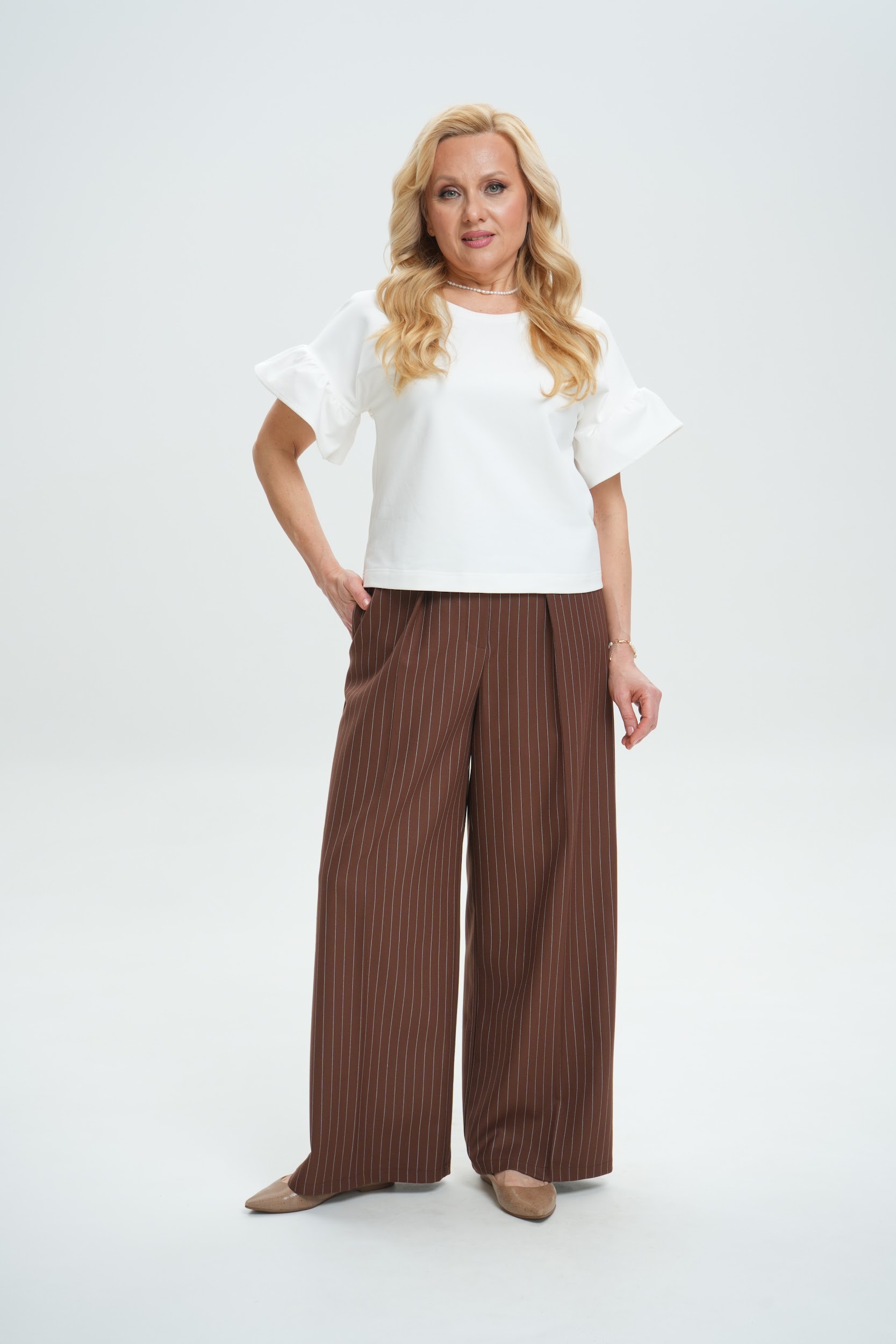 Блузка А133 Молочный