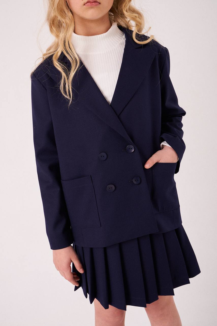 Пиджак двубортный А411