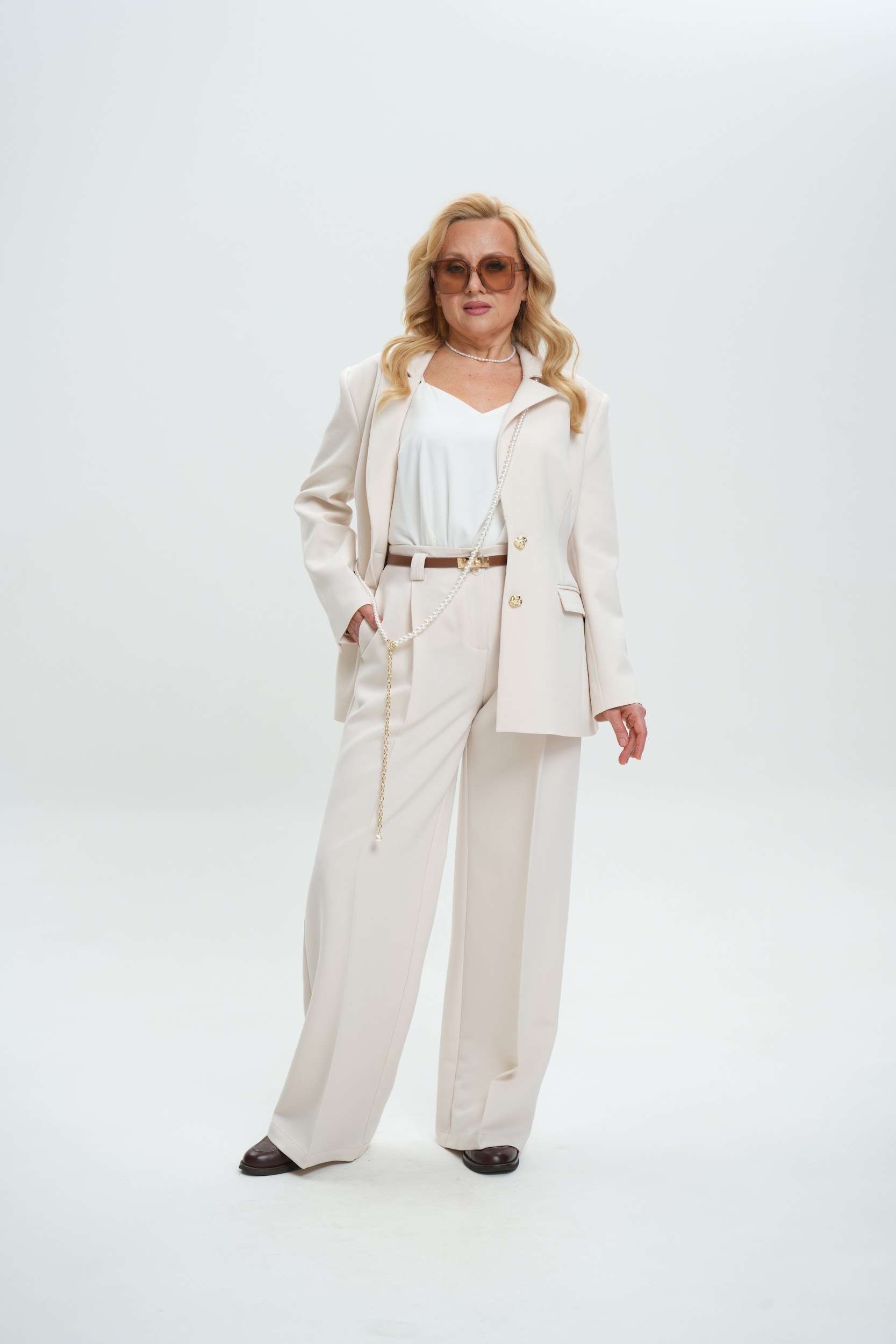 Брюки А106 Молочный