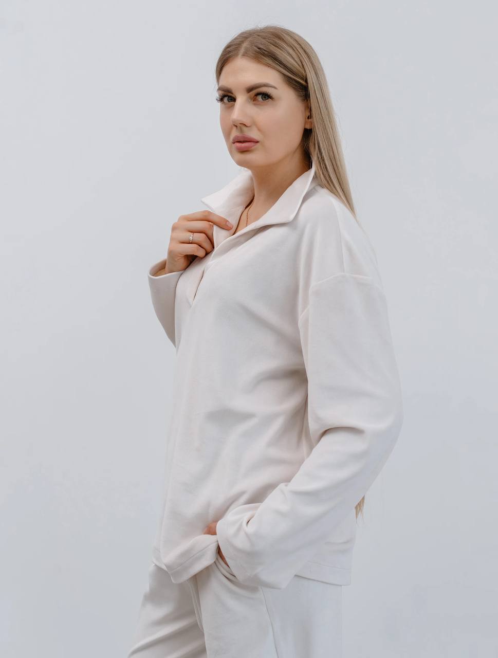 Джемпер А114 Молочный