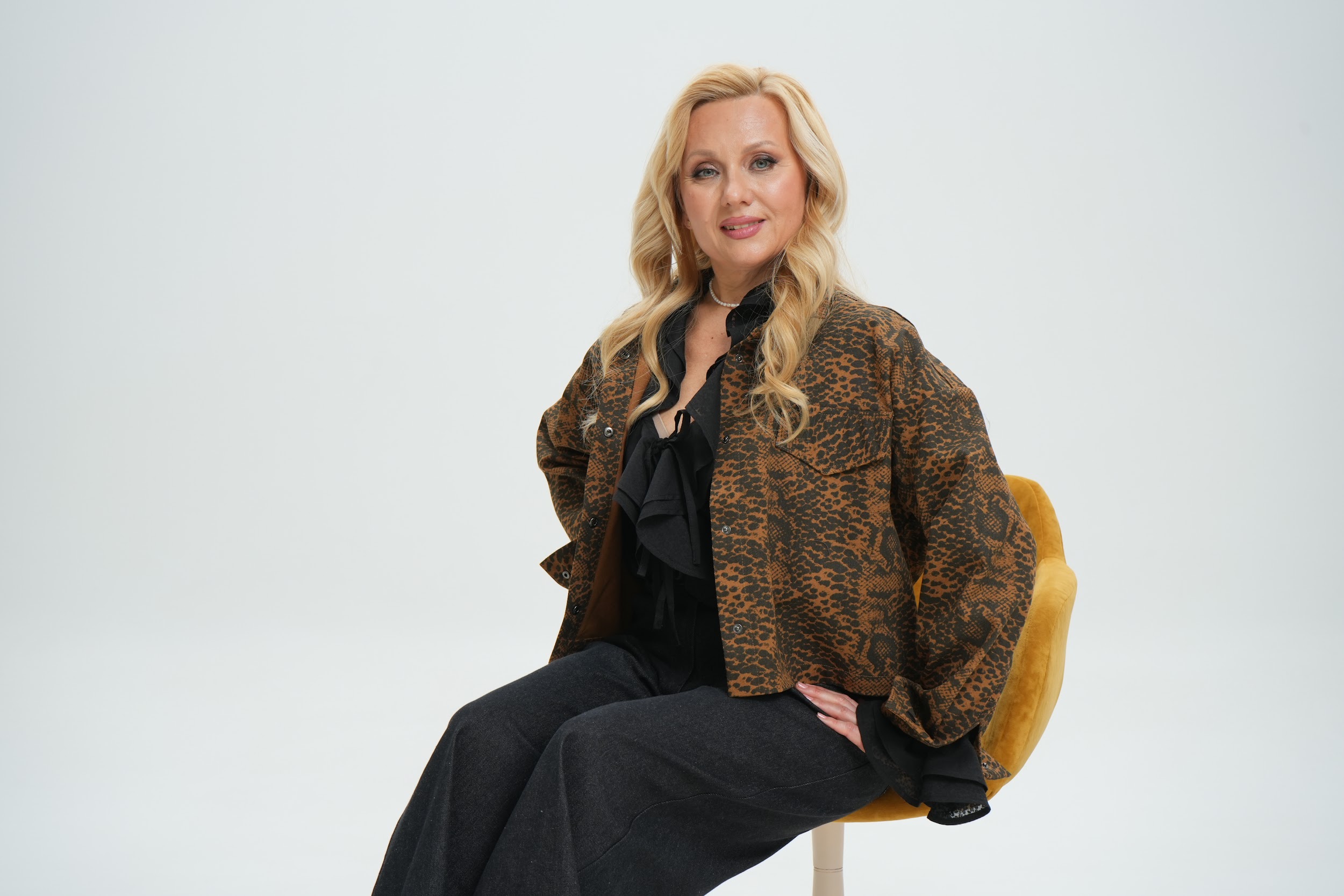 Куртка джинсовая А141 Леопардовый