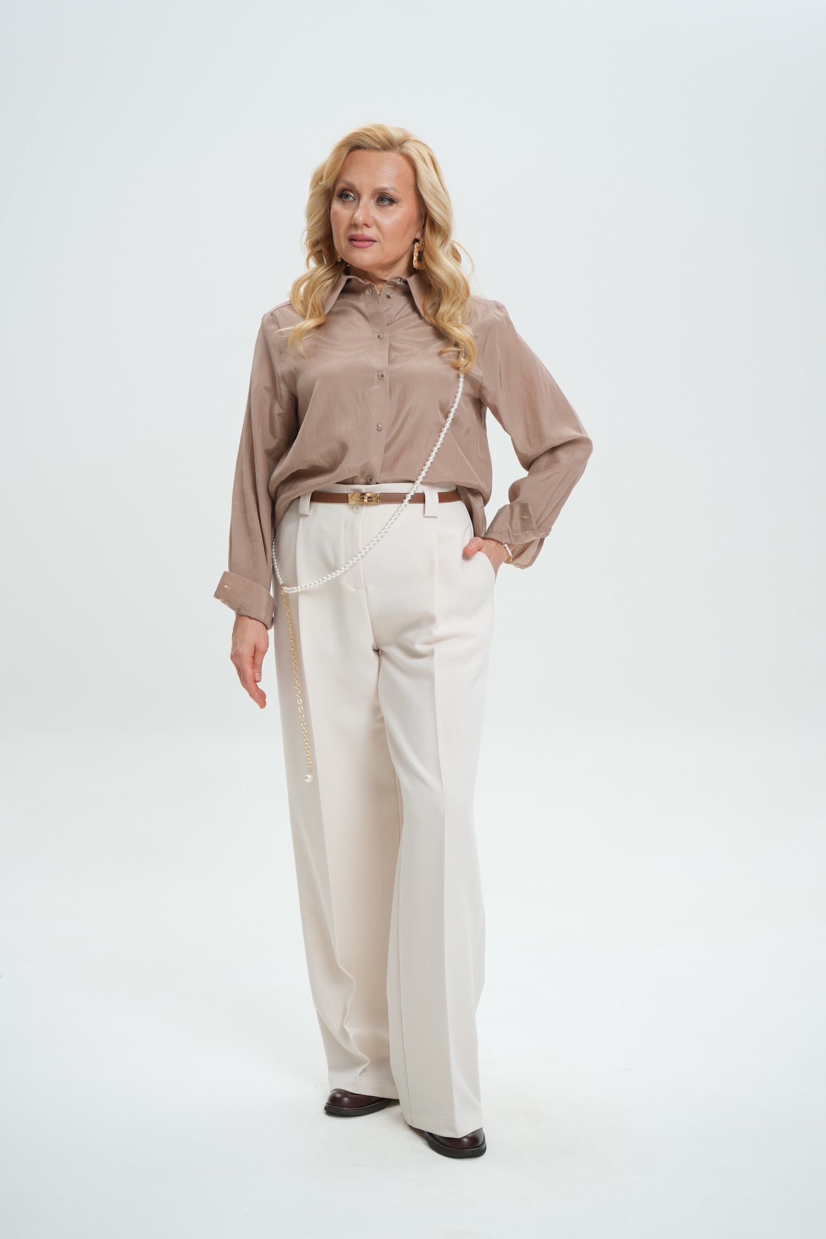 Брюки А106 Молочный