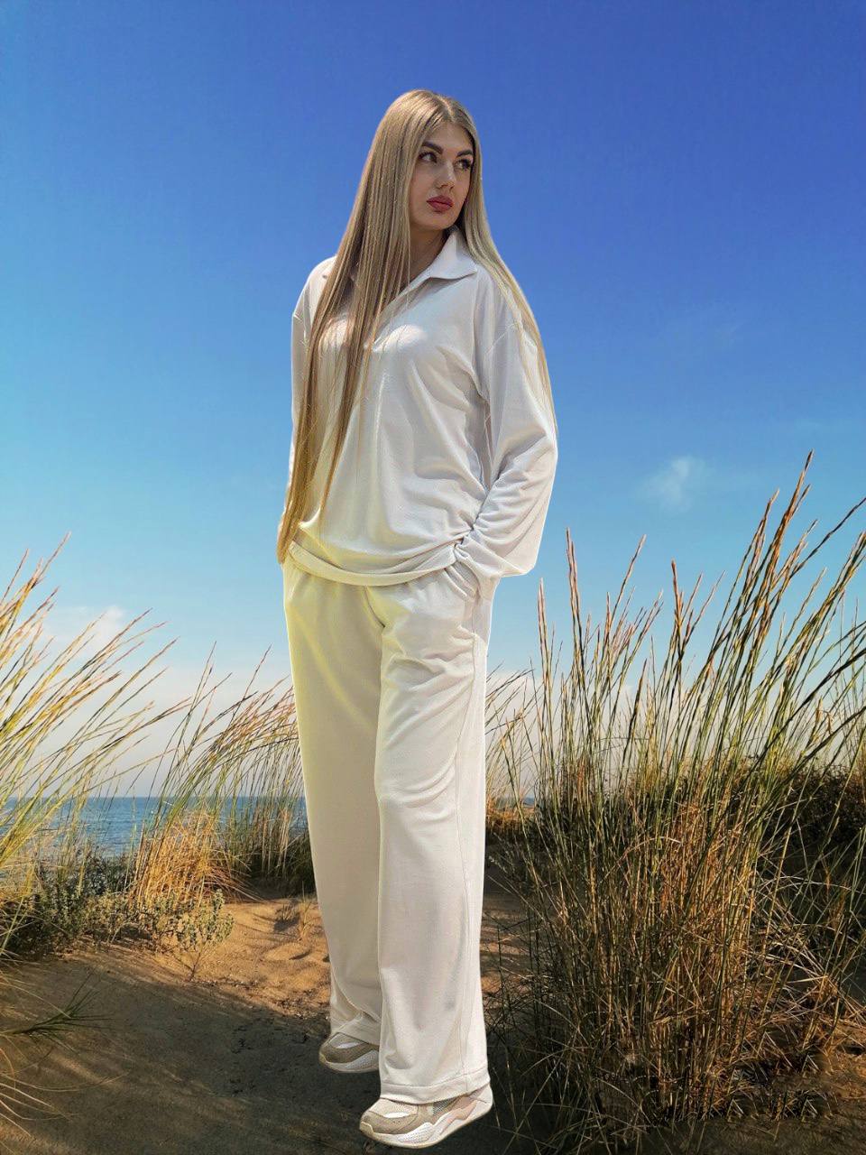 Брюки А118 Молочный