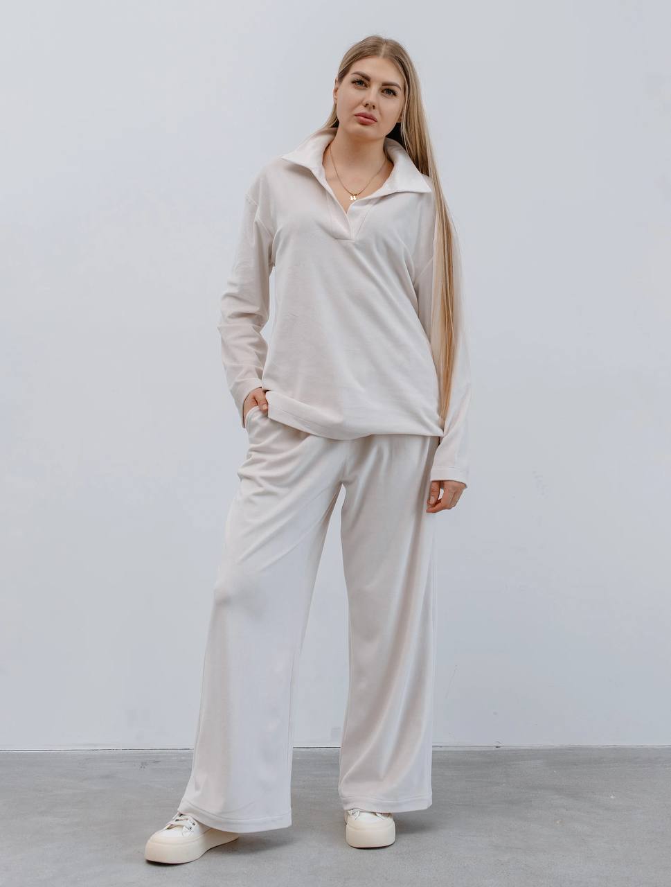 Брюки А118 Молочный