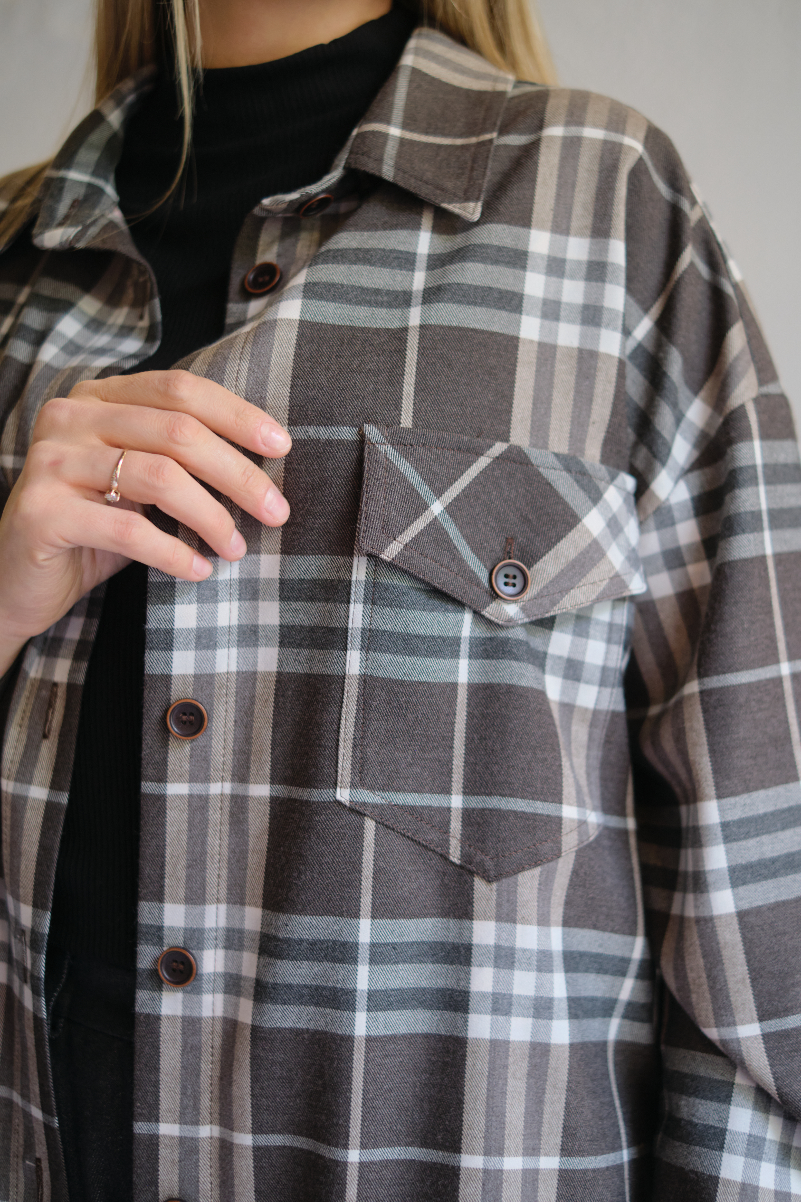 Рубашка А136 Коричневый