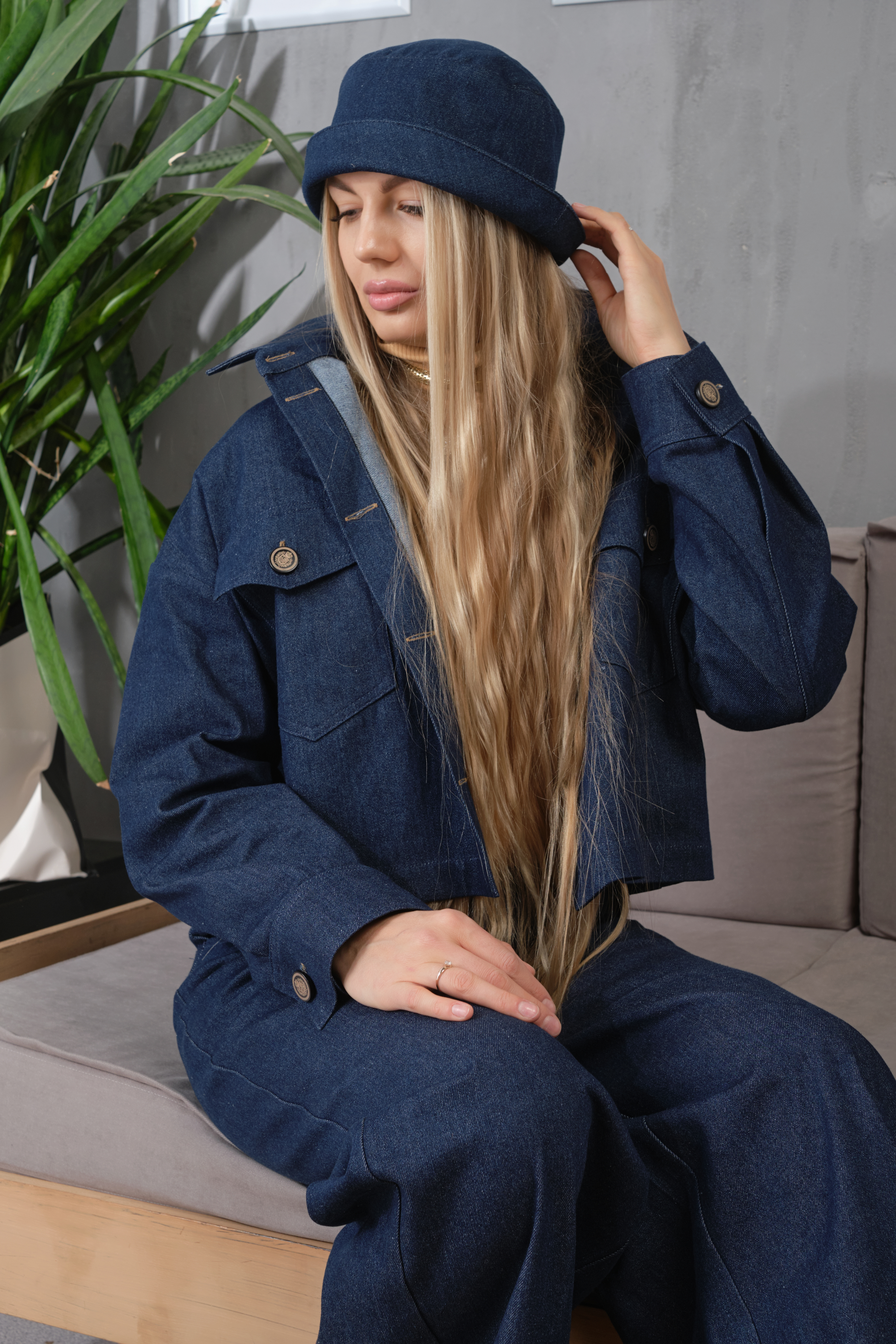 Куртка джинсовая А137 Синий