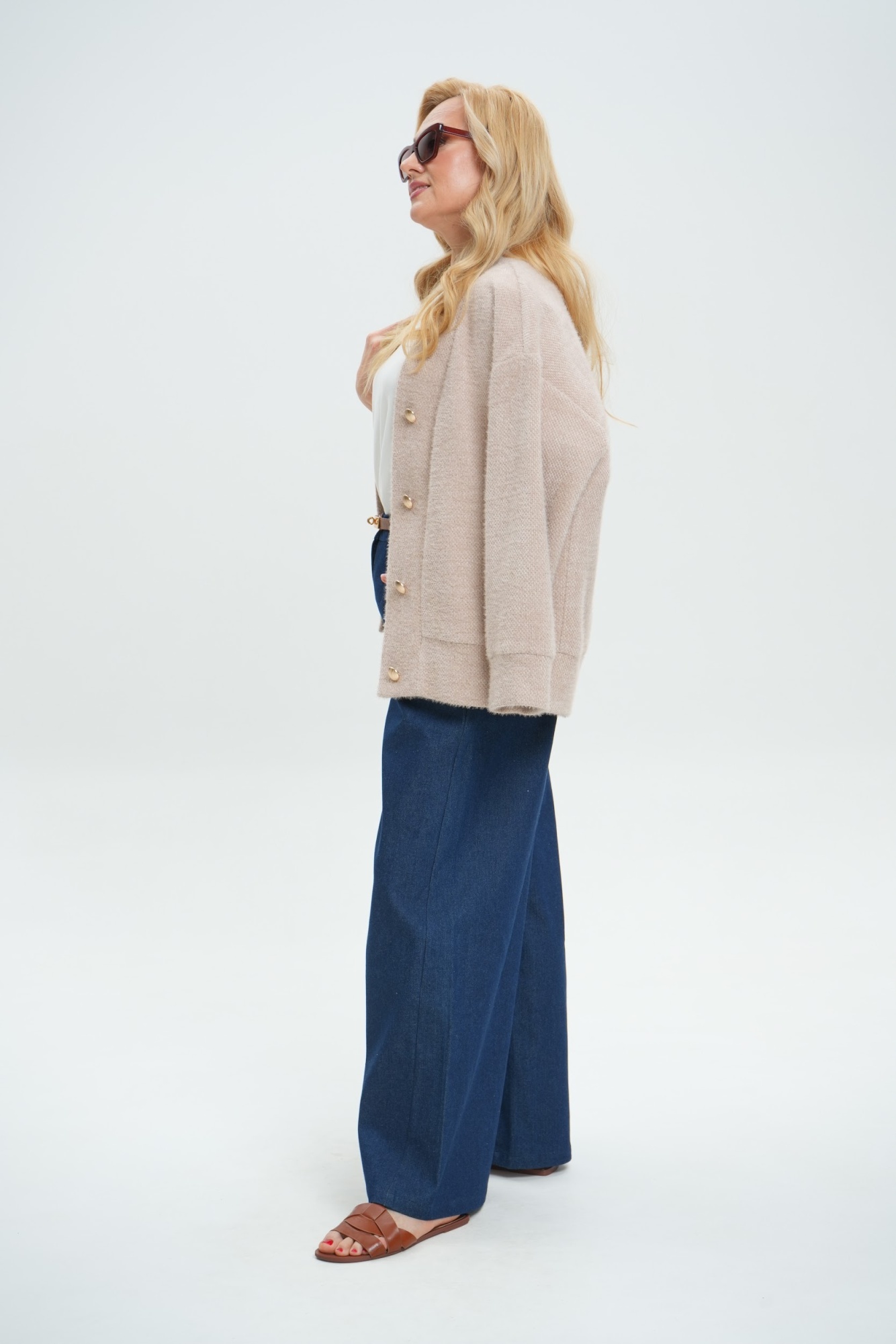 Кардиган А139 Бежевый