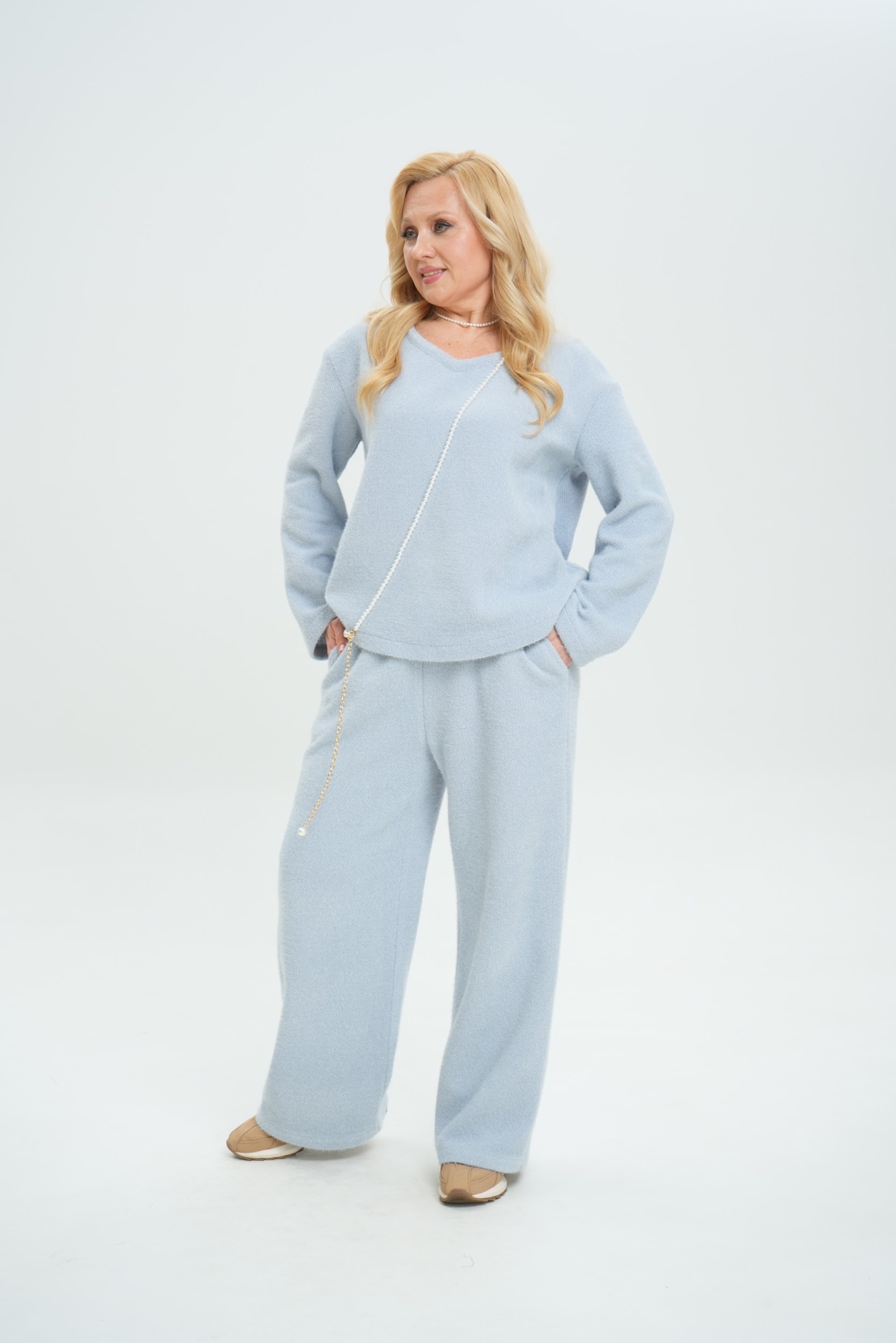 Брюки А117 Голубой