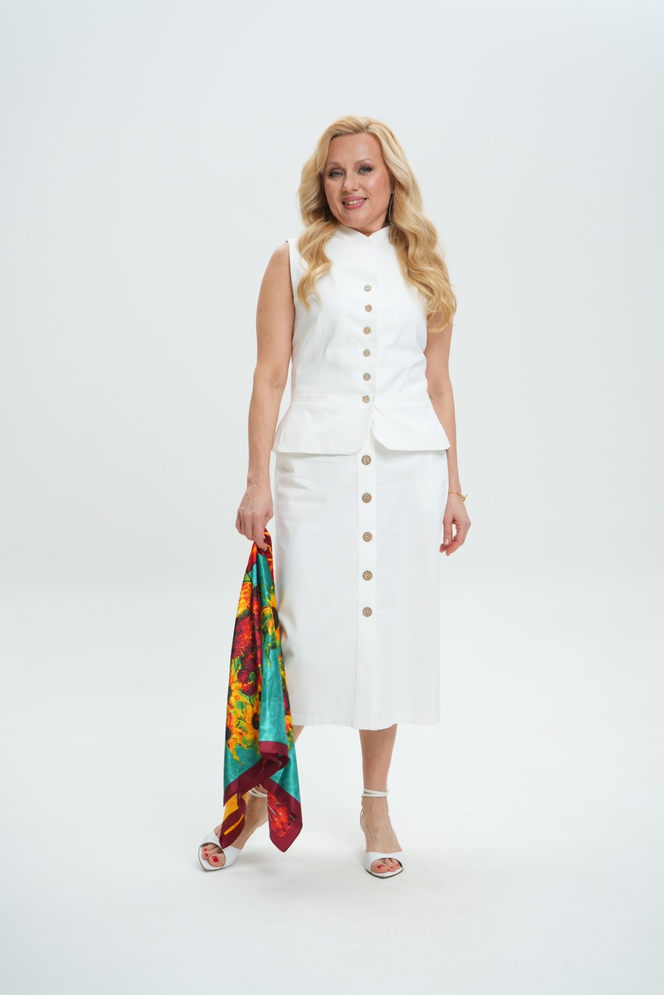 Юбка А105 Белый