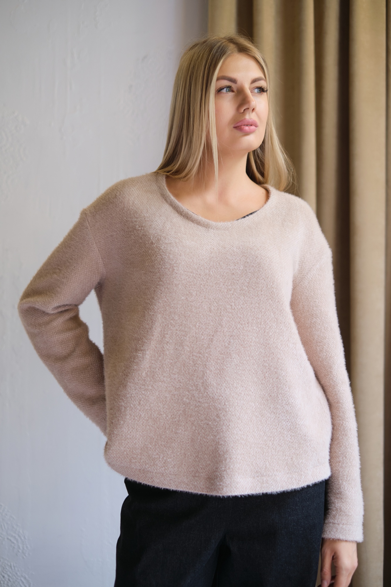 Джемпер А113 Бежевый