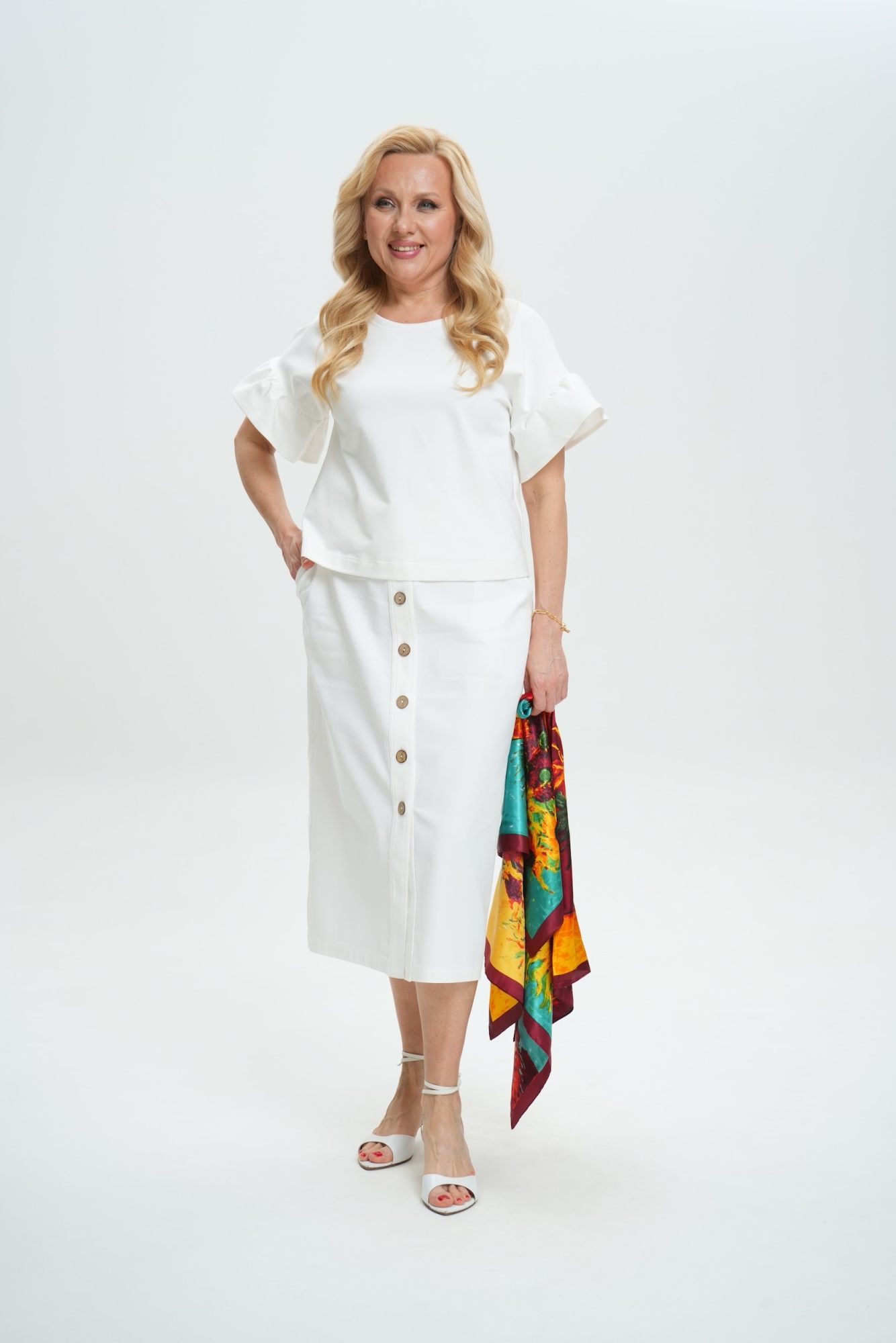 Юбка А105 Белый