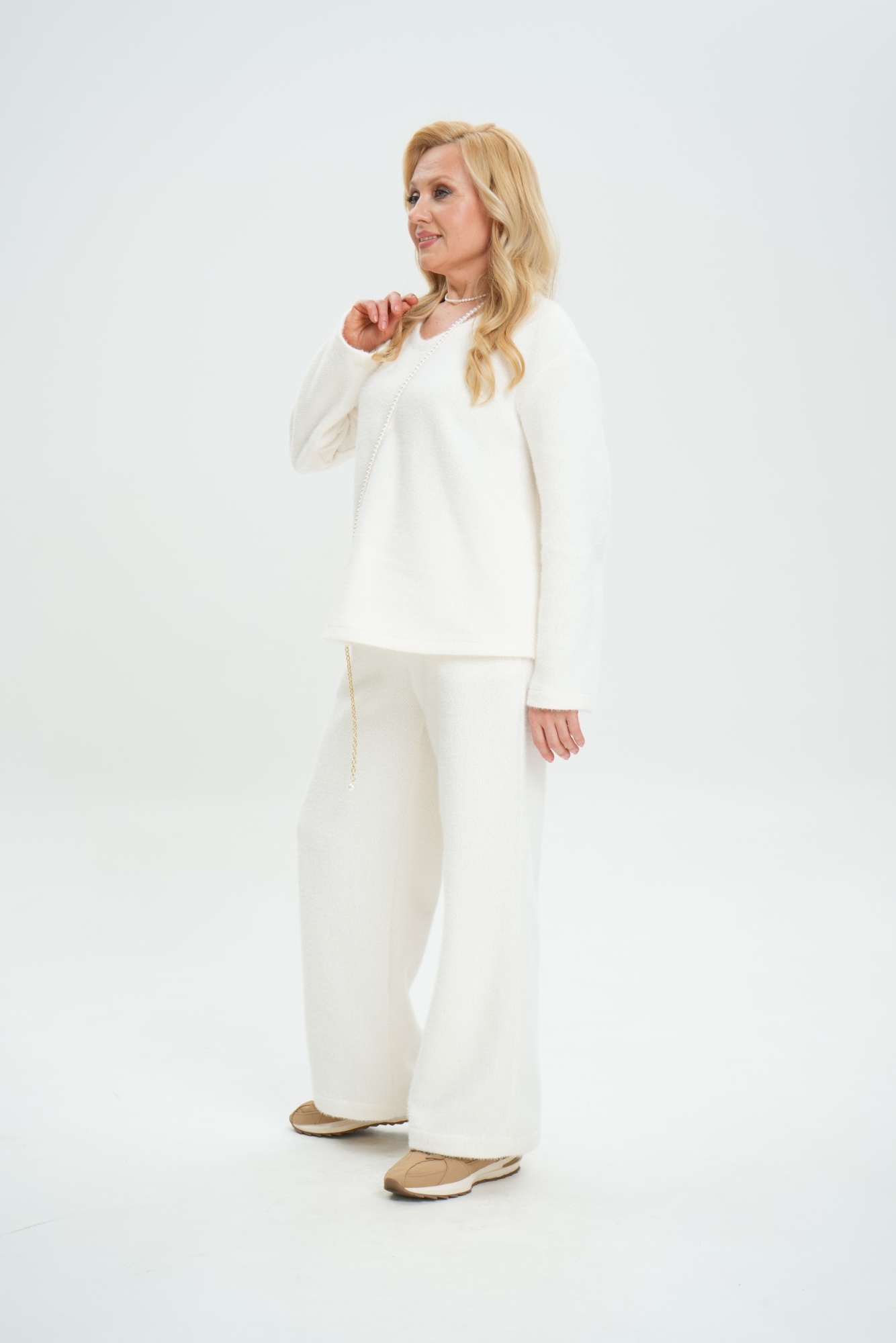 Брюки А117 Белый